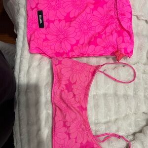 Triangl Pink Floral Bikini Set